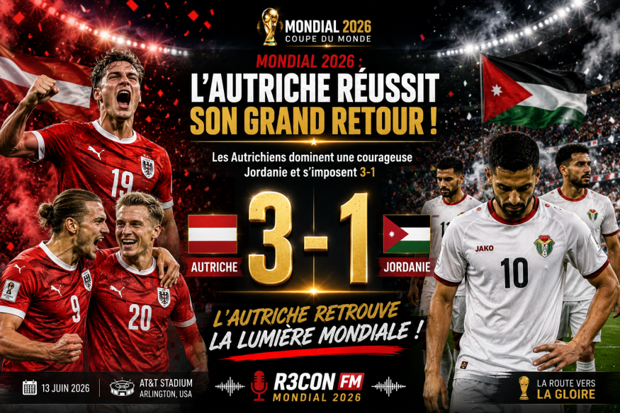 Mondial 2026 : Pour son grand retour, l'Autriche vient à bout d'une valeureuse équipe de Jordanie (3-1)